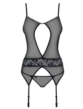Корсет с трусиками Obsessive 812 CORSET, Цвет: черный, Размеры: S/M, изображение 3