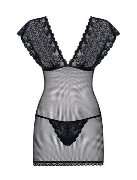 Сексуальная сорочка Obsessive 821 CHEMISE, Цвет: черный, Размеры: S/M, изображение 3