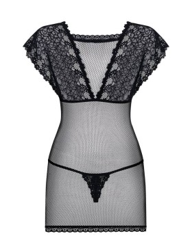 Сексуальная сорочка Obsessive 821 CHEMISE, Цвет: черный, Размеры: S/M, изображение 4