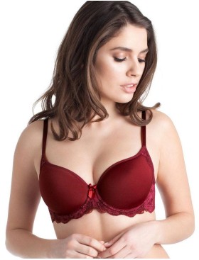 Бюстгальтер спейсер с кружевным поясом Orhideja 180-208 бургунди, Цвет: бургунди, Размеры: 75C, изображение 2