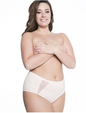 Трусы слипы Julimex PEARL MAXI бежевый, Цвет: бежевый, Размеры: M