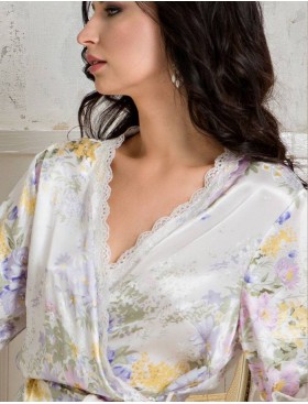 Комплект шелковый Mia-Amore LILIANNA 5995, Цвет: молочный, Размеры: L, изображение 2