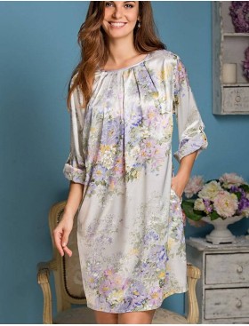 Туника шелковая Mia-Amore LILIANNA 5997, Цвет: молочный, Размеры: S/M