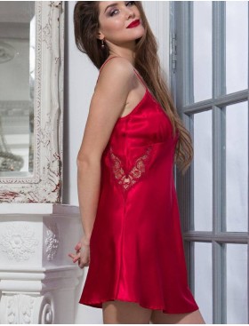 Сорочка атласная Mia-Mella MIRABELLA 2071 красный, Цвет: красный, Размеры: L, изображение 2