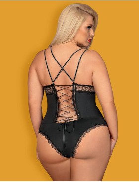 Эротическое боди с уплотненной чашкой Obsessive LOLITTE BODY, Цвет: черный, Размеры: S/M, изображение 2