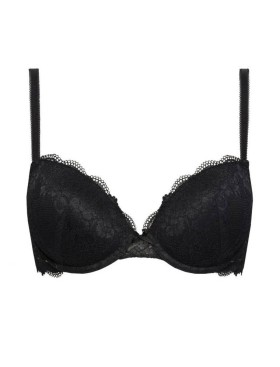 Бюстгальтер с пуш-ап Sielei WONDER LACE 2444 nero, Цвет: nero (черный), Размеры: 90B, изображение 4