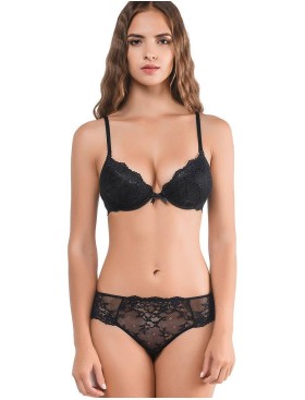 Бюстгальтер с пуш-ап Amelie MICROLACE 8032 черный, Цвет: черный, Размеры: 80C, изображение 5