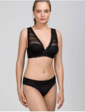 Бюстгальтер бралетт Amelie PLEAT 8143 черный, Цвет: черный, Размеры: 70B, изображение 4