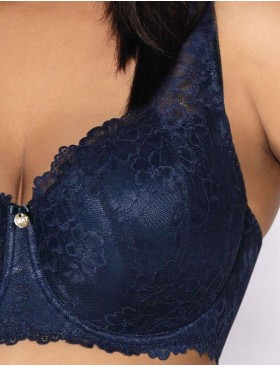 Бюстгальтер балконет тюльпан MAT CARMELA GRANAT 053-22, Цвет: темно-синий, Размеры: 75D, изображение 5