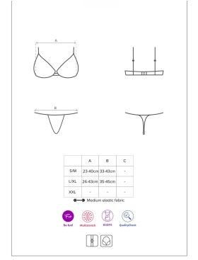 Новогодний эротический комплект Obsessive SANTASTIC SET, Цвет: красный, Размеры: L/XL, изображение 3