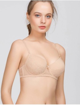 Бюстгальтер балконет Amelie NINA 1009 бежевый, Цвет: бежевый, Размеры: 80F, изображение 3