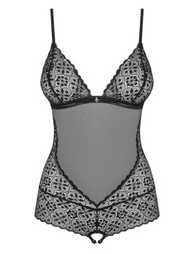 Сексуальное боди Obsessive SHIBU CROTHLESS BODY, Цвет: черный, Размеры: S/M, изображение 3