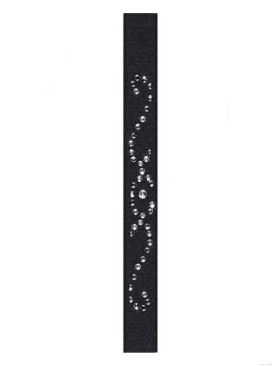 Бретельки тканевые с украшением Julimex RB-123 10мм, Цвет: черный, Размеры: UN