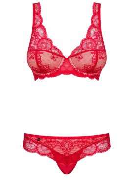 Сексуальный комплект Obsessive 853 SET красный, Цвет: красный, Размеры: S/M, изображение 3