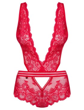 Эротическое боди Obsessive 853 TED-1 красный, Цвет: красный, Размеры: S/M, изображение 3