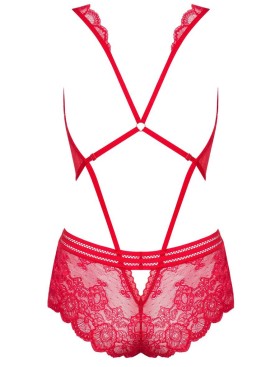 Эротическое боди Obsessive 853 TED-1 красный, Цвет: красный, Размеры: S/M, изображение 4