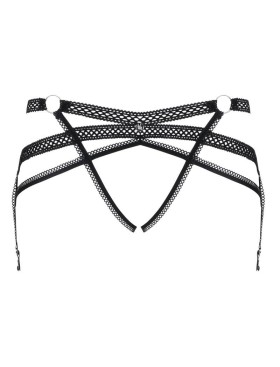 Эротический пояс для чулок Obsessive DARKIE BELT, Цвет: черный, Размеры: S/M, изображение 4