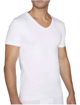 Футболка хлопковая мужская Ysabel Mora 20100 SHORT SLEEVE T-SHIRT белый, Цвет: белый, Размеры: S