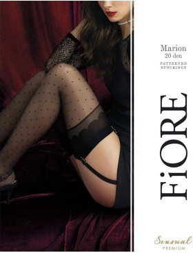 Чулки под пояс Fiore 4057/O MARION 20 den черный, Цвет: черный, Размеры: 2, изображение 3