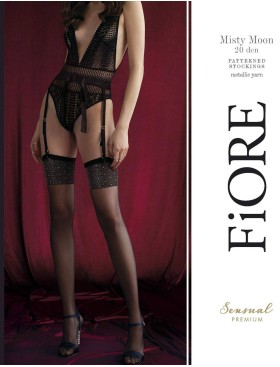 Чулки под пояс Fiore 4068/O MISTY MOON 20 den, Цвет: черный, Размеры: 3, изображение 2