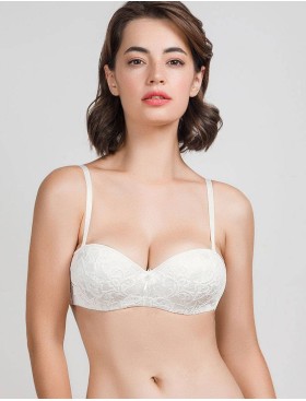 Бюстгальтер бандо с пуш-ап Mioocchi LAURA 7543 avorio, Цвет: avorio (слоновая кос, Размеры: 80E, изображение 3