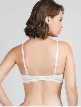 Бюстгальтер бандо с пуш-ап Mioocchi LAURA 7543 avorio, Цвет: avorio (слоновая кос, Размеры: 80E, изображение 2