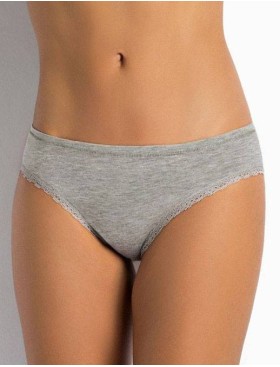 Трусы слипы хлопковые Sielei I PERFETTI 1255 SLIP grigio melange, Цвет: grigio melange, Размеры: XS