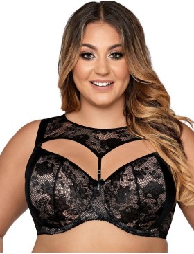 Бюстгальтер балконет Ava OH MY 1835 U, Цвет: черный, Размеры: 75D