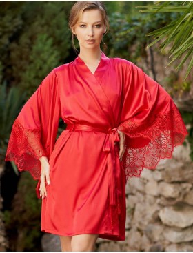 Халат-кимоно Mia-Amore AFRODITA 2163 красный, Цвет: красный, Размеры: 2XL/3XL