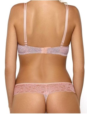 Бюстгальтер балконет пуш-ап Nipplex PELAGIA P-UP, Цвет: коралловый, Размеры: 70C, изображение 2