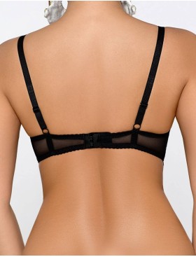 Бюстгальтер балконет с пуш-ап Nipplex RAMONA P-UP черный, Цвет: черный, Размеры: 70E, изображение 2