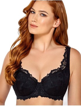 Бюстгальтер балконет Nipplex TELIMENA U черный, Цвет: черный, Размеры: 65F, изображение 3