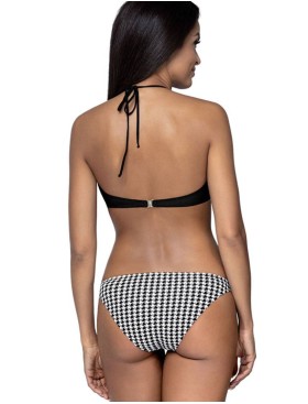 Раздельный купальник бандо с пуш-ап Lorin L2307/0, Цвет: черно-белый, Размеры: 70D, изображение 2