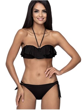 Раздельный купальник бандо с пуш-ап Lorin L2310/0, Цвет: черный, Размеры: 70C, изображение 3