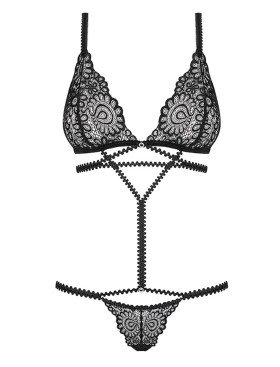 Эротическое боди Obsessive MIXTY TEDDY, Цвет: черный, Размеры: S/M, изображение 3