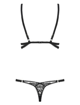 Эротическое боди Obsessive MIXTY TEDDY, Цвет: черный, Размеры: S/M, изображение 4