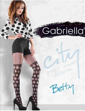 Фантазийные колготки Gabriella 795 BETTY 20 den чёрный, Цвет: чёрный, Размеры: 2