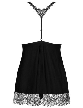 Бэби-долл с трусиками Obsessive CHICCANTA BABYDOLL, Цвет: черный, Размеры: S/M, изображение 4