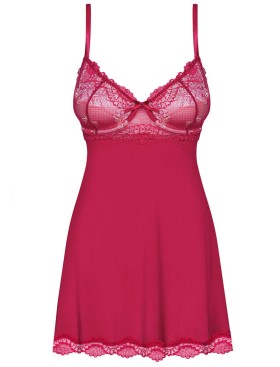 Бэби-долл с трусиками Obsessive ROSALYNE BABYDOLL, Цвет: красный, Размеры: S/M, изображение 5