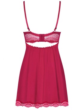 Бэби-долл с трусиками Obsessive ROSALYNE BABYDOLL, Цвет: красный, Размеры: S/M, изображение 6