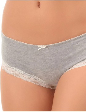 Трусы брифы хлопок Sielei I PERFETTI 1261 CULOTTE grigio melange, Цвет: grigio melange, Размеры: XS