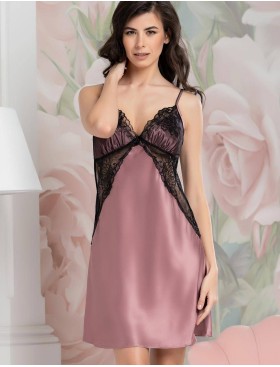 Сорочка шелковая Mia-Amore OLIVIA 3640 античная роза, Цвет: античная роза, Размеры: XL