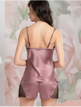 Пижама шелковая Mia-Amore OLIVIA 3642 античная роза, Цвет: античная роза, Размеры: M, изображение 2