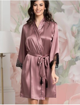 Халат-кимоно шелковый Mia-Amore OLIVIA 3643 античная роза, Цвет: античная роза, Размеры: L/XL, изображение 3