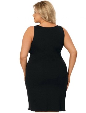 Сорочка Donna SARAH PLUS, Цвет: черный/бежевый, Размеры: 6XL, изображение 2