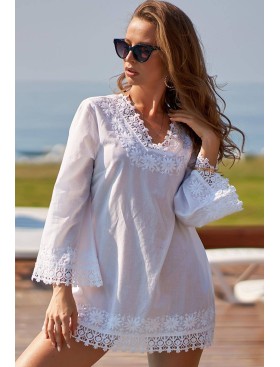 Короткая туника Mia-Amore ARGENTINA 1363, Цвет: белый, Размеры: M