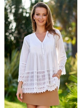 Короткая туника Mia-Amore ARGENTINA 1365, Цвет: белый, Размеры: S, изображение 3