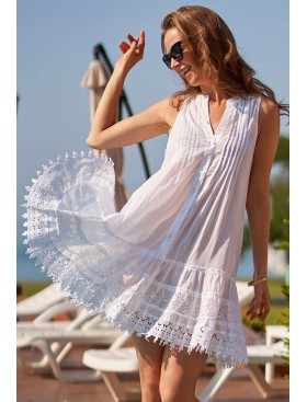 Расклешенная туника Mia-Amore ARGENTINA 1370, Цвет: белый, Размеры: L, изображение 4