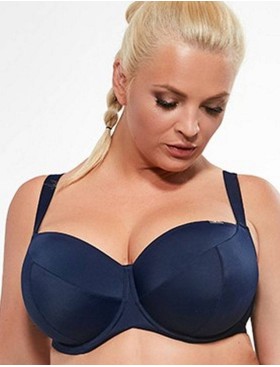 Бюстгальтер купальный Kris Line BEACH NIGHTBLUE soft, Цвет: темно-синий, Размеры: 85FF, изображение 3