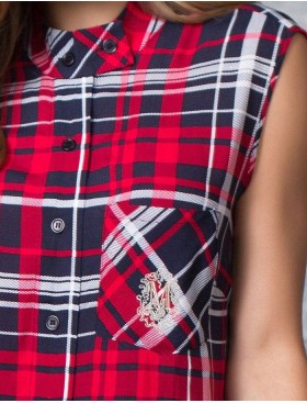 Рубашка-туника в клетку Mia-Mia DAVINA 16250 принт 304, Цвет: принт 304, Размеры: XS, изображение 4